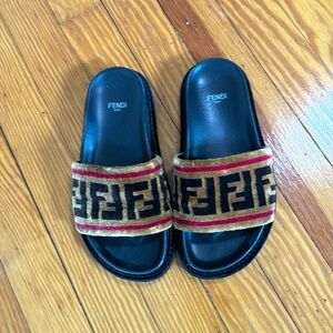 AUTHENTIC FENDI FUR SANDALS
